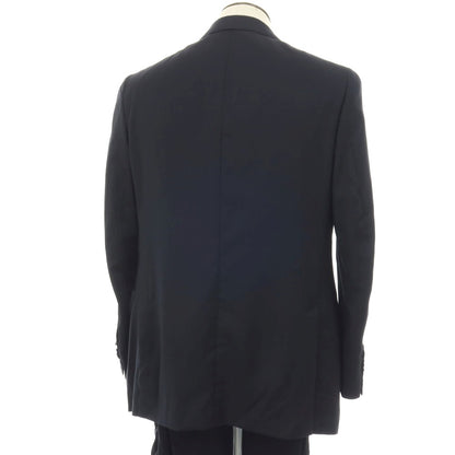 【中古】イザイア ISAIA 120’S ウール 3つボタンスーツ ダークネイビー【サイズ52】【 状態ランクC 】【 メンズ 】