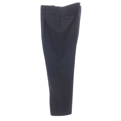 【中古】ベルベスト Belvest ISETAN MEN’S別注 SUPER120’S ウール ストライプ 3つボタンスーツ ネイビーxホワイト【サイズ52 Drop7R】【 状態ランクC 】【 メンズ 】