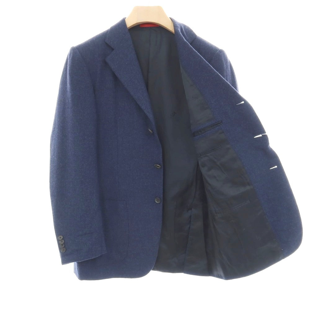 【中古】イザイア ISAIA ウール 3つボタン テーラードジャケット ネイビー【サイズ50】【 状態ランクD 】【 メンズ 】