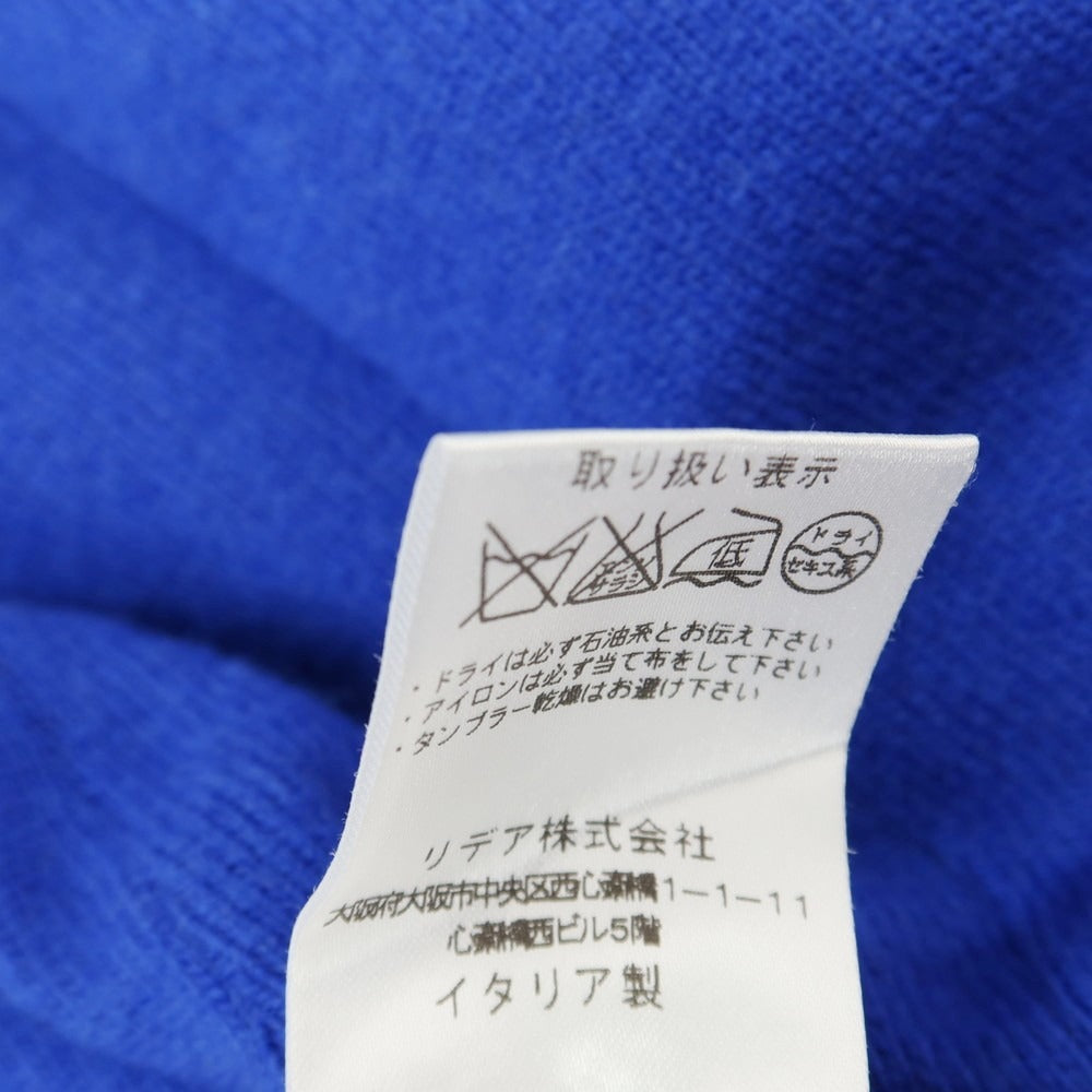 【中古】ラルディーニ LARDINI ウール 3つボタン ニットジャケット ネイビー【サイズ50】【 状態ランクB 】【 メンズ 】