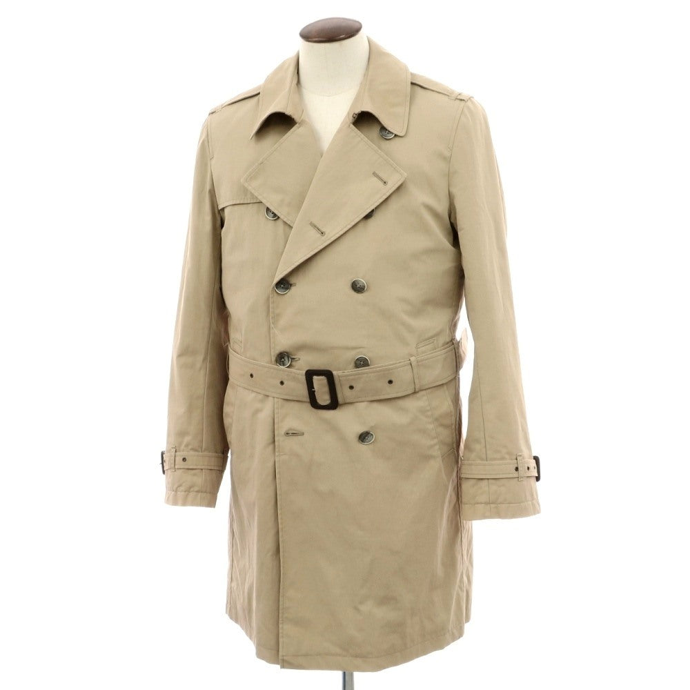 【中古】ヘルノ Herno トレンチコート ベージュ【サイズ52】【 状態ランクD 】【 メンズ 】