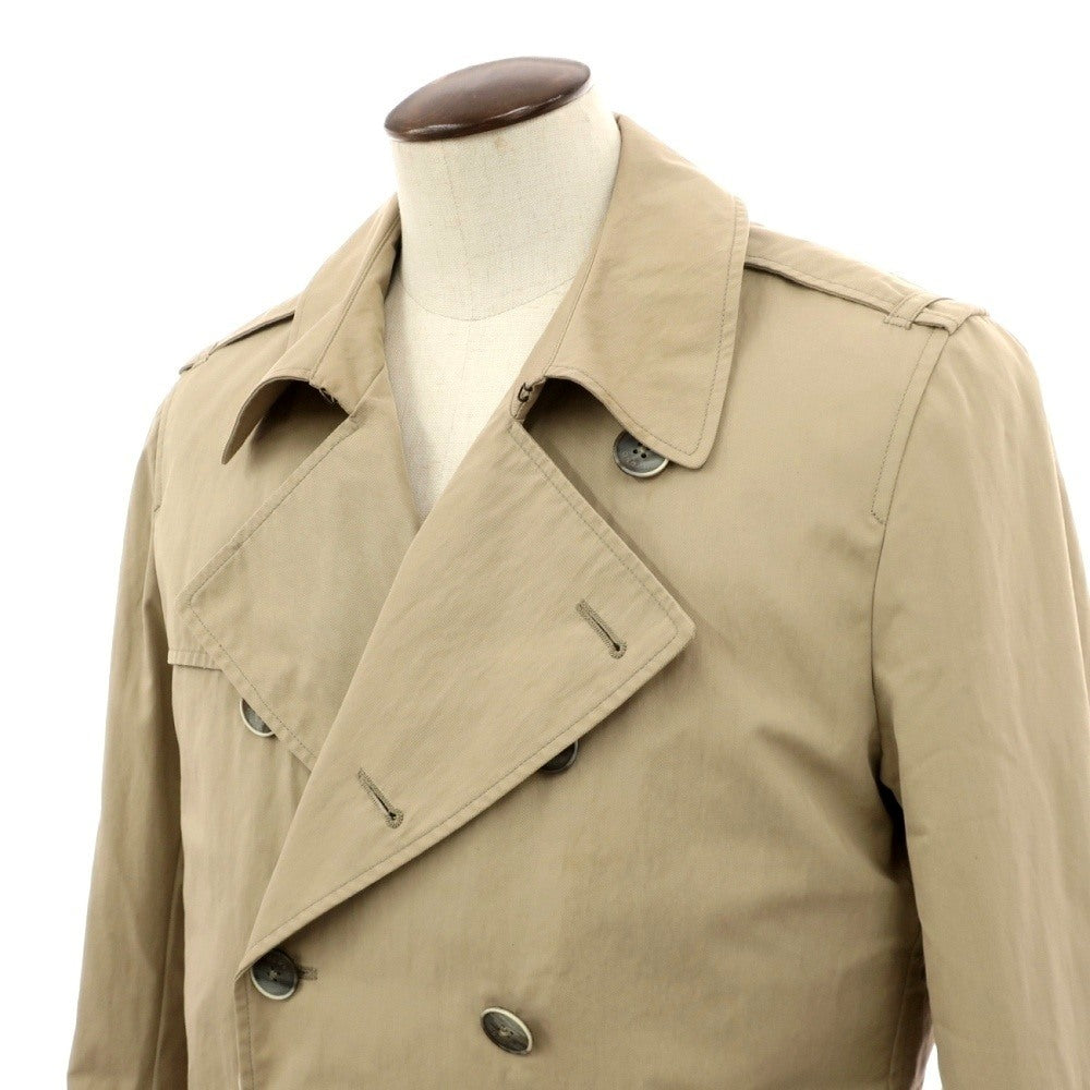 【中古】ヘルノ Herno トレンチコート ベージュ【サイズ52】【 状態ランクD 】【 メンズ 】