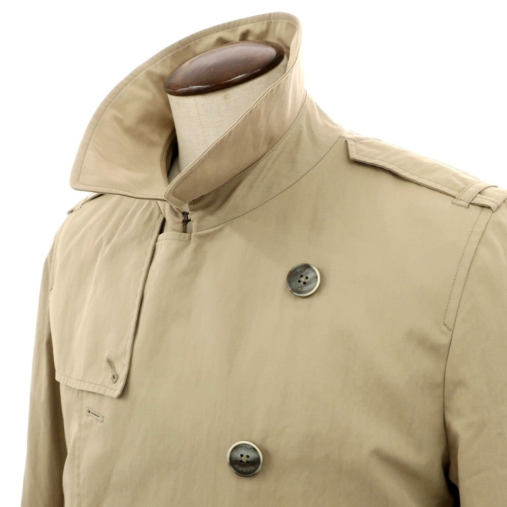 【中古】ヘルノ Herno トレンチコート ベージュ【サイズ52】【 状態ランクD 】【 メンズ 】