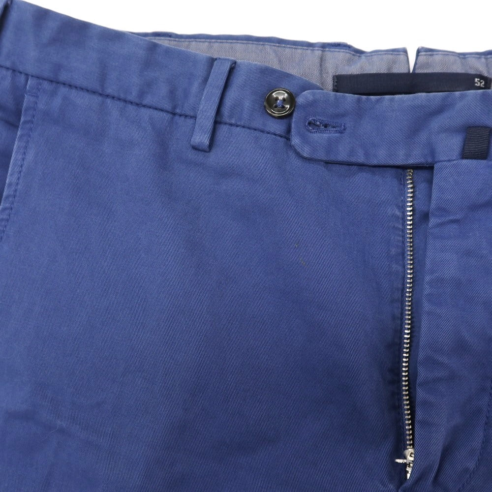 【中古】インコテックス INCOTEX 3 PLY CHINO コットン カジュアルスラックスパンツ ブルー【サイズ52】【 状態ランクC 】【 メンズ 】