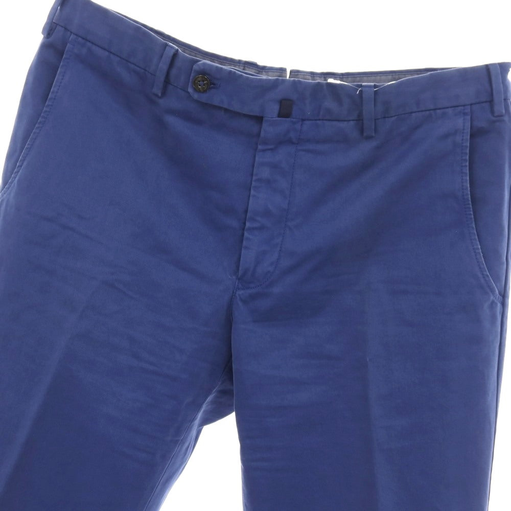 【中古】インコテックス INCOTEX 3 PLY CHINO コットン カジュアルスラックスパンツ ブルー【サイズ52】【 状態ランクC 】【 メンズ 】