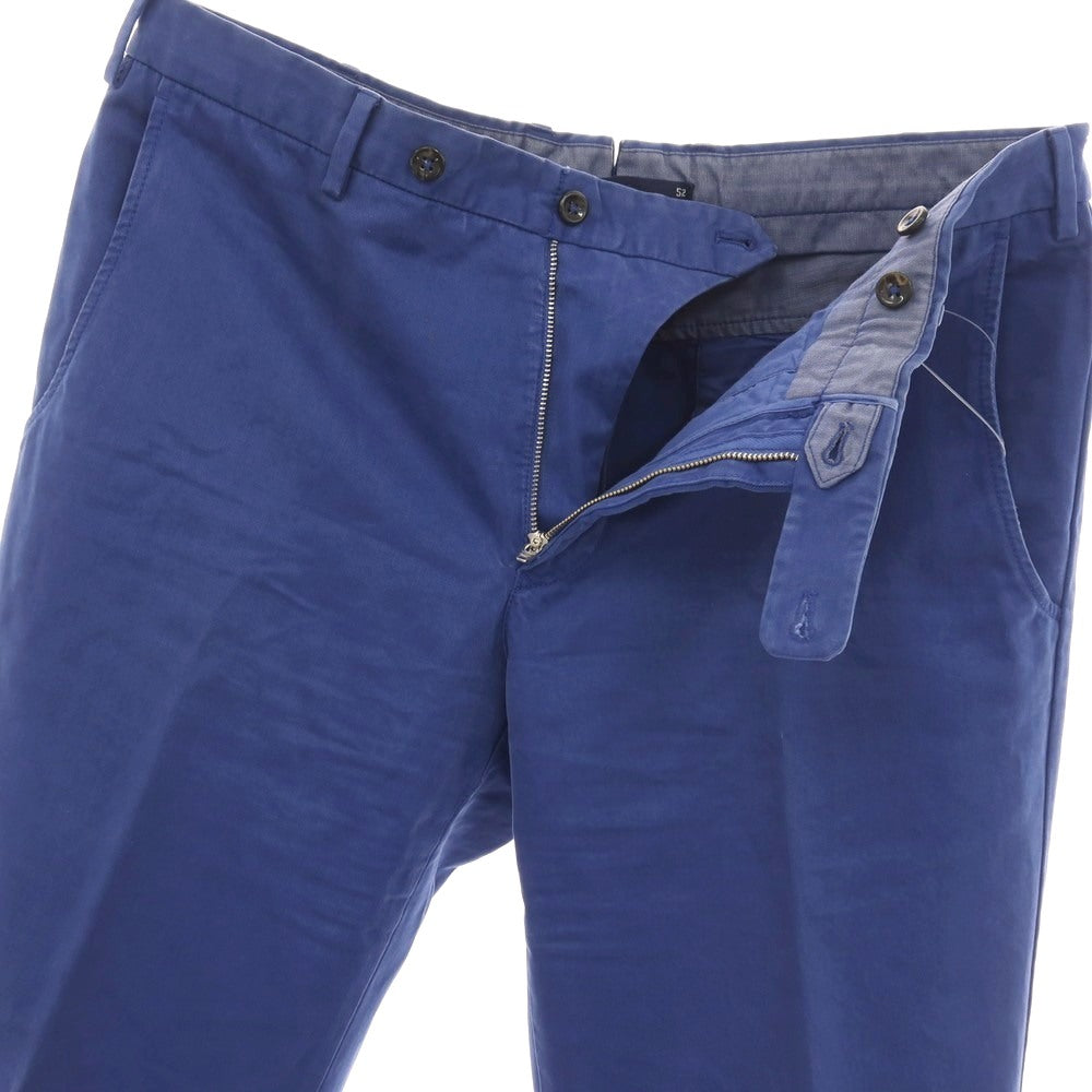【中古】インコテックス INCOTEX 3 PLY CHINO コットン カジュアルスラックスパンツ ブルー【サイズ52】【 状態ランクC 】【 メンズ 】