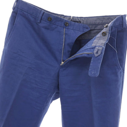 【中古】インコテックス INCOTEX 3 PLY CHINO コットン カジュアルスラックスパンツ ブルー【サイズ52】【 状態ランクC 】【 メンズ 】