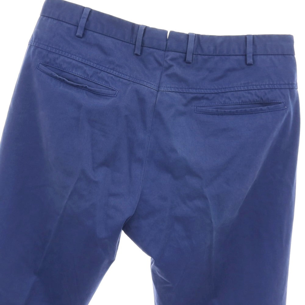 【中古】インコテックス INCOTEX 3 PLY CHINO コットン カジュアルスラックスパンツ ブルー【サイズ52】【 状態ランクC 】【 メンズ 】
