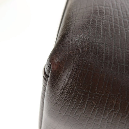【中古】グッチ GUCCI レザー ブリーフケース ダークブラウン【 状態ランクC 】【 メンズ 】
