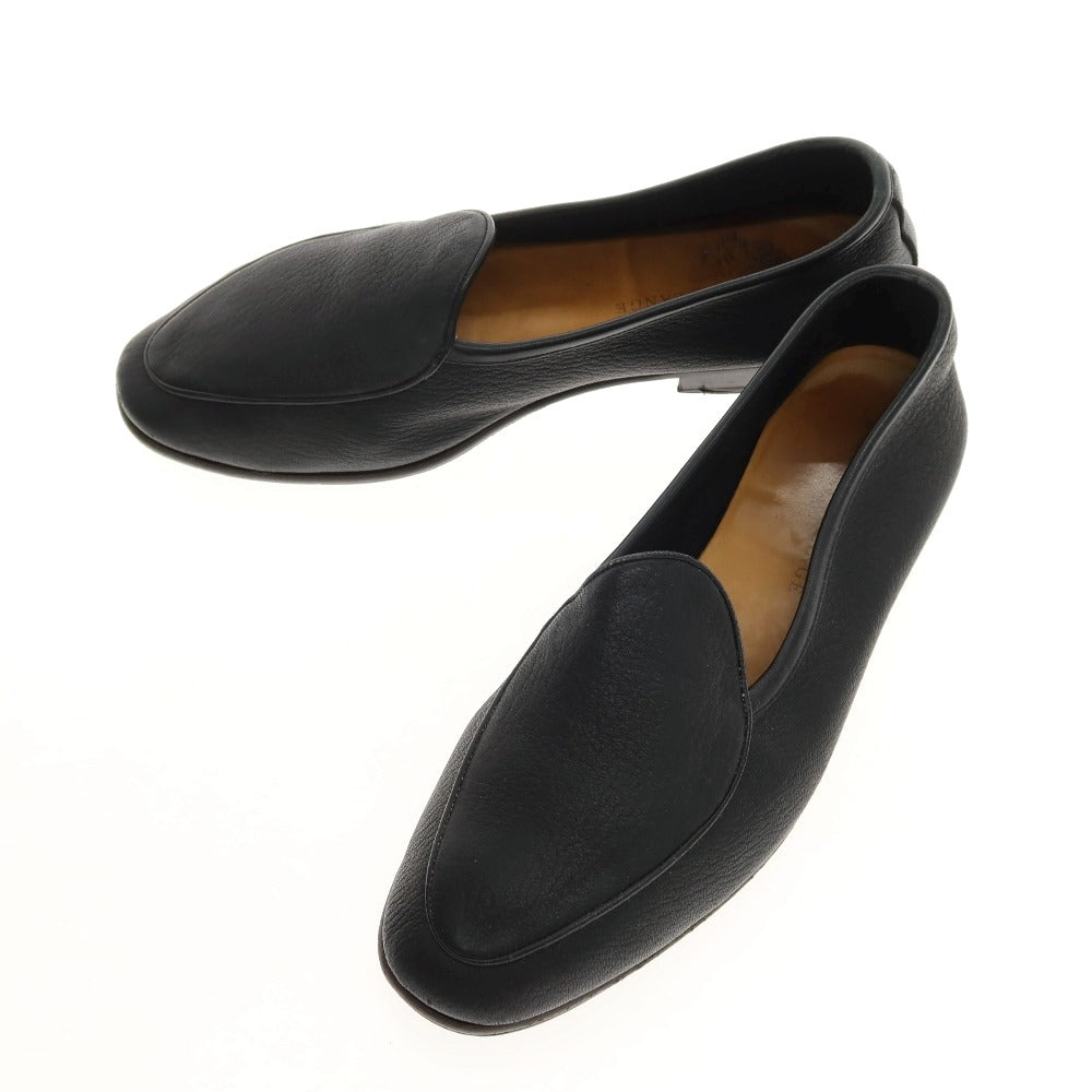 【中古】ボードインアンドランジ Baudoin &amp; Lange ディアスキン系 ローファー ブラック【サイズ40】【 状態ランクC 】【 メンズ 】