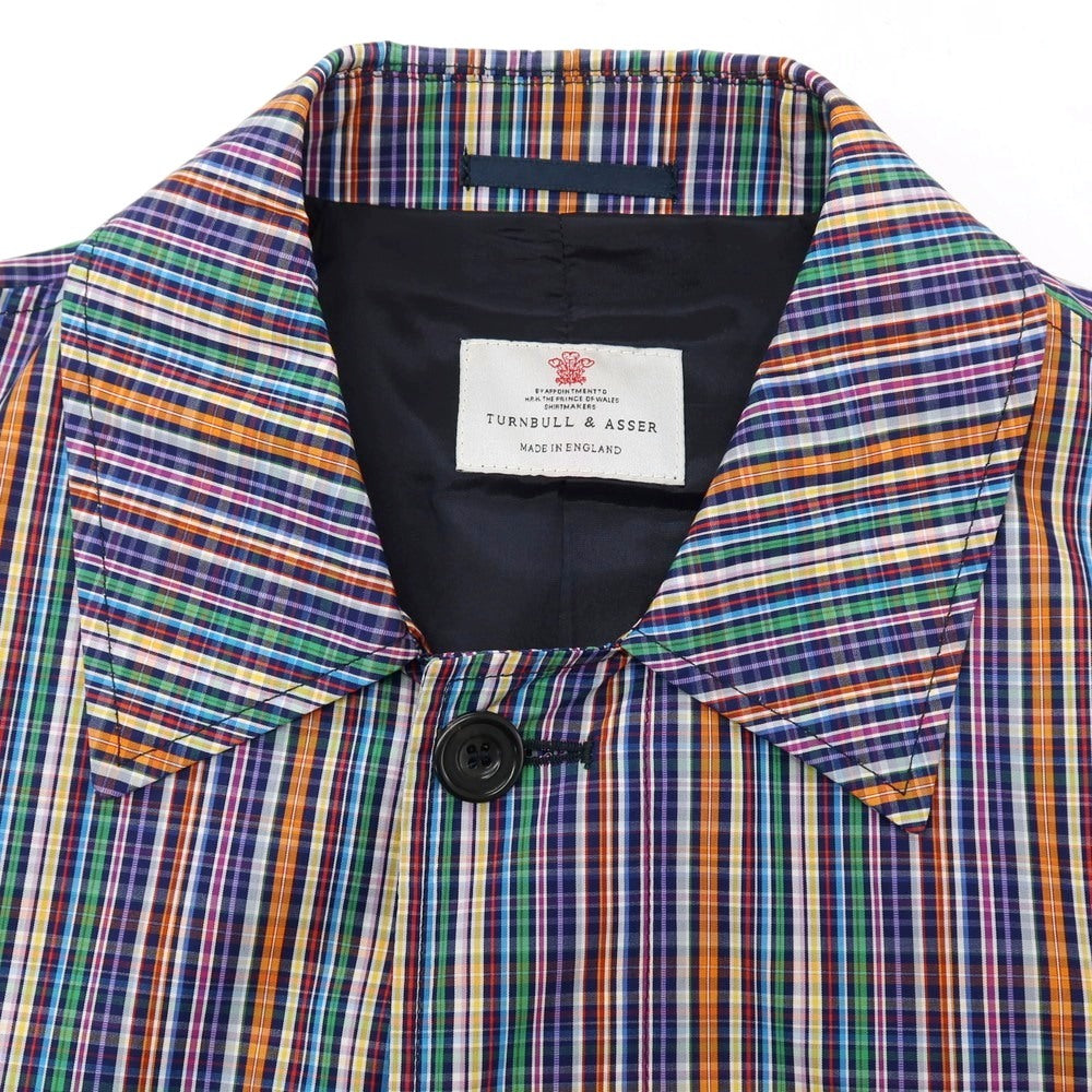 中古】ターンブル＆アッサー Turnbull & Asser コットン チェック