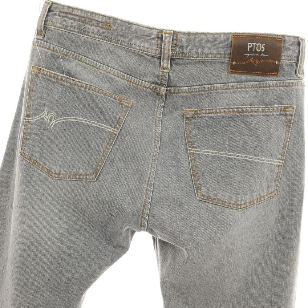 【中古】ピーティーゼロチンクエ PT05 コットン デニムパンツ ジーンズ ライトグレー【サイズ34】【 状態ランクB 】【 メンズ 】