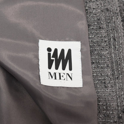 【中古】アイム メン IM MEN 2026年春夏 リネン系 ダブルジャケット グレー【サイズ表記なし（L位）】【 状態ランクA 】【 メンズ 】