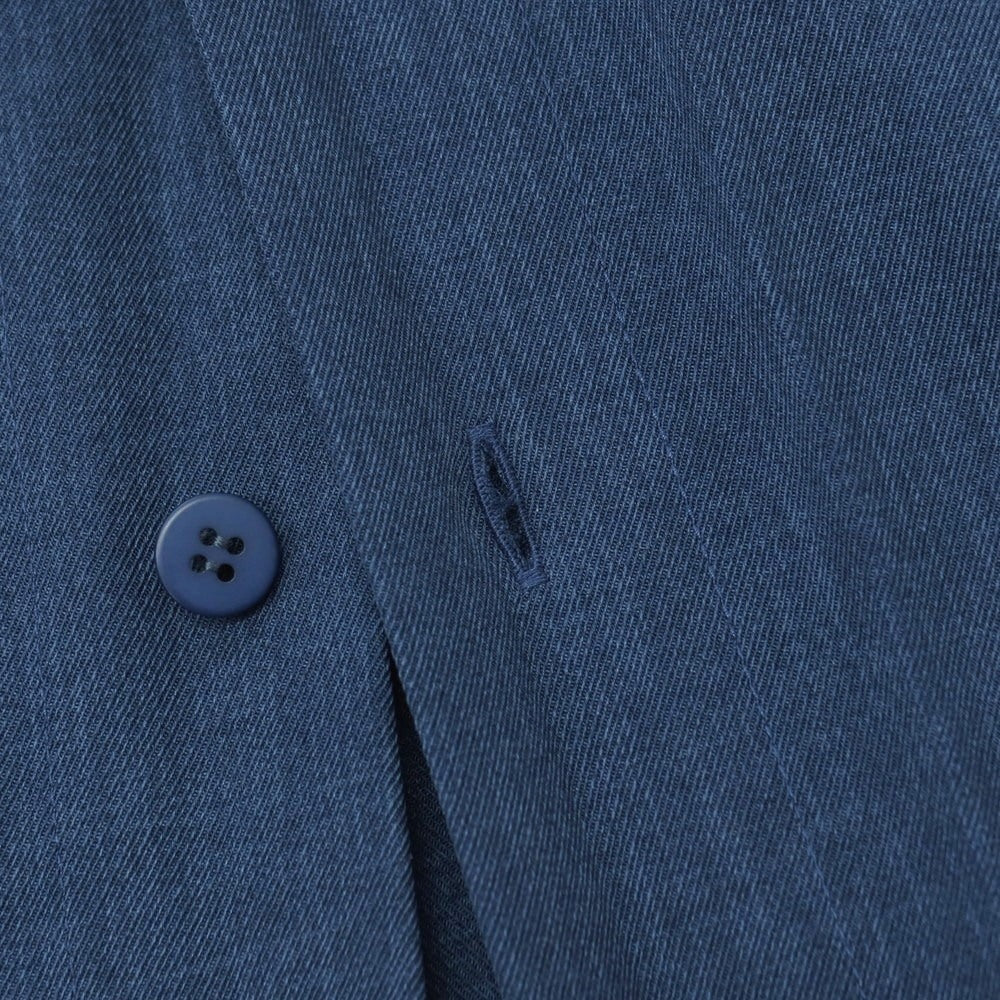 【中古】オム プリッセ イッセイミヤケ HOMME PLISSE ISSEY MIYAKE 2026年春夏 アコーディオンプリーツ加工 カジュアルシャツ ネイビー【サイズ表記なし（L位）】【 状態ランクA 】【 メンズ 】