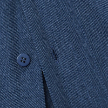 【中古】オム プリッセ イッセイミヤケ HOMME PLISSE ISSEY MIYAKE 2026年春夏 アコーディオンプリーツ加工 カジュアルシャツ ネイビー【サイズ表記なし（L位）】【 状態ランクA 】【 メンズ 】