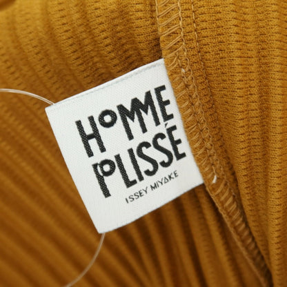【中古】オム プリッセ イッセイミヤケ HOMME PLISSE ISSEY MIYAKE 2026年春夏 プリーツ 半袖 プルオーバー パーカー キャメル【サイズ表記なし（L位）】【 状態ランクA 】【 メンズ 】