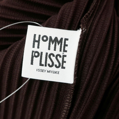 【中古】オム プリッセ イッセイミヤケ HOMME PLISSE ISSEY MIYAKE 2026年春夏 プリーツ カットソー ブラウン【サイズ表記なし（L位）】【 状態ランクA 】【 メンズ 】