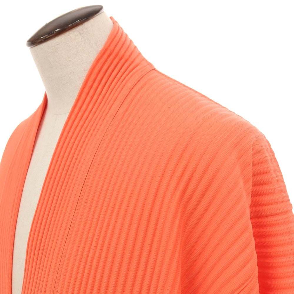 【中古】オム プリッセ イッセイミヤケ HOMME PLISSE ISSEY MIYAKE 2026年春夏 プリーツ加工 ジャケット オレンジ【サイズ表記なし（L位）】【 状態ランクA 】【 メンズ 】