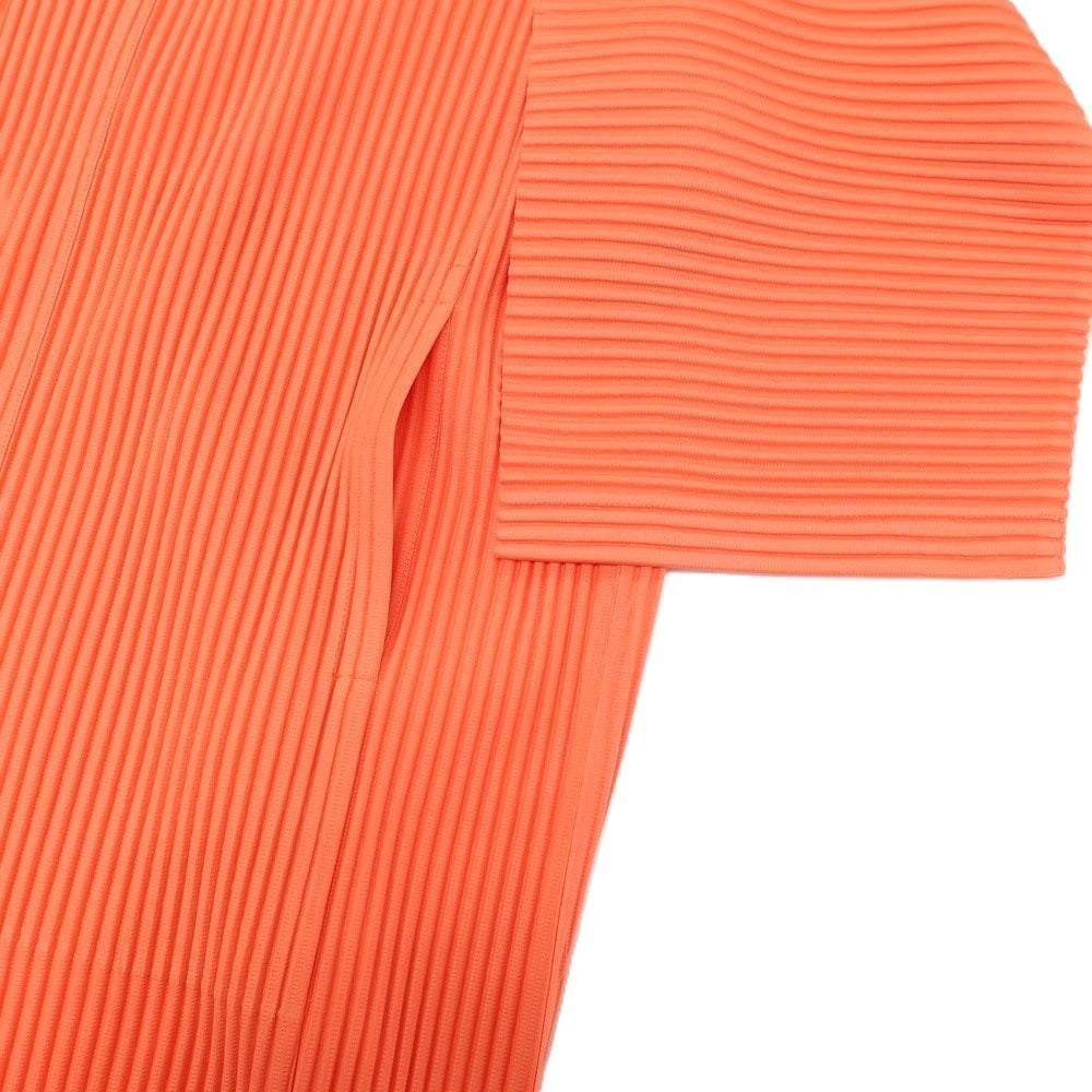 【中古】オム プリッセ イッセイミヤケ HOMME PLISSE ISSEY MIYAKE 2026年春夏 プリーツ加工 ジャケット オレンジ【サイズ表記なし（L位）】【 状態ランクA 】【 メンズ 】