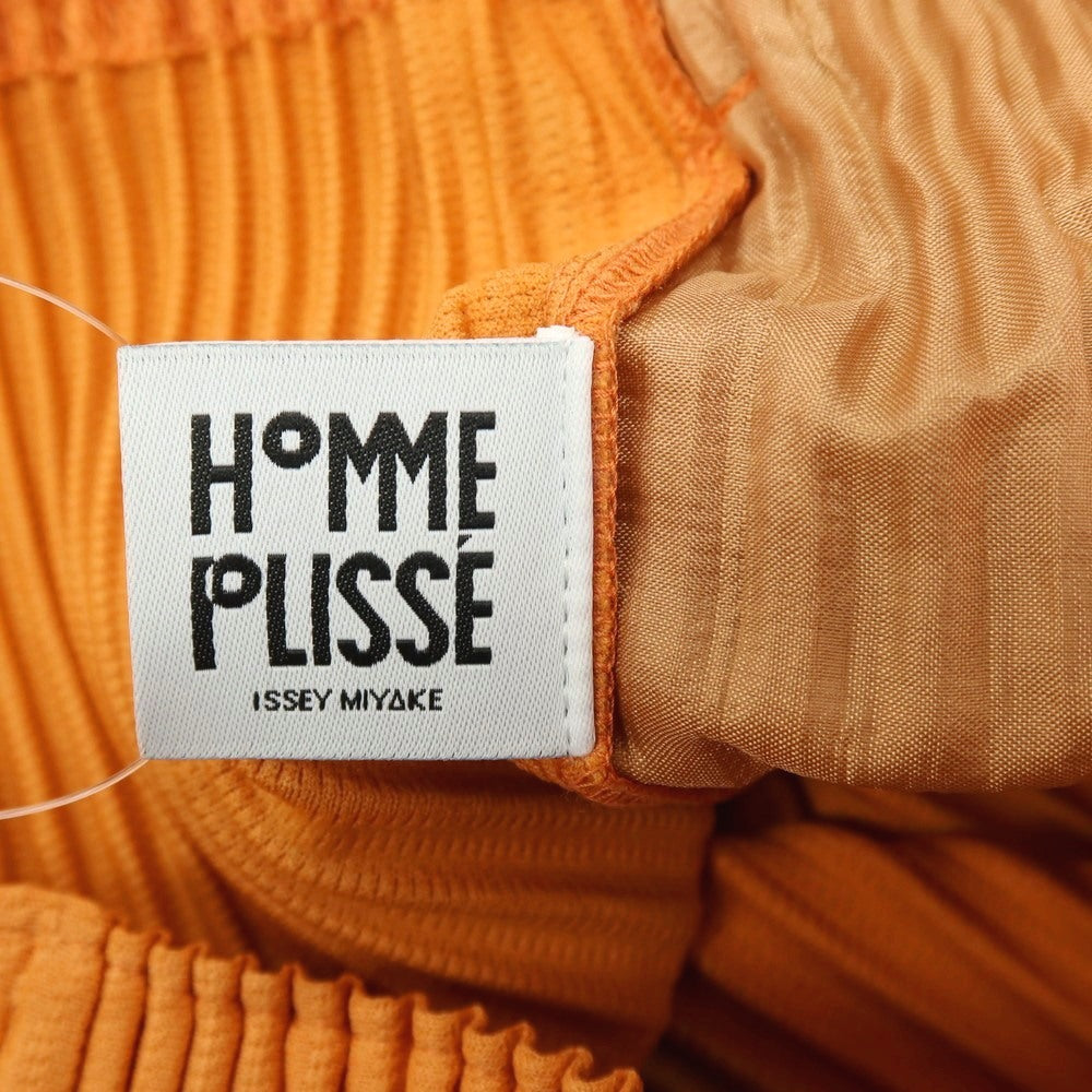 【中古】オム プリッセ イッセイミヤケ HOMME PLISSE ISSEY MIYAKE 2026年春夏 プリーツ加工 イージーパンツ オレンジ【サイズ表記なし（L位）】【 状態ランクA 】【 メンズ 】