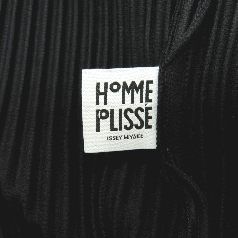 【中古】オム プリッセ イッセイミヤケ HOMME PLISSE ISSEY MIYAKE 2026年春夏 プリーツ加工 ロングコート ブラック【サイズ表記なし（L位）】【 状態ランクA 】【 メンズ 】