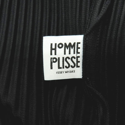 【中古】オム プリッセ イッセイミヤケ HOMME PLISSE ISSEY MIYAKE 2026年春夏 プリーツ加工 ロングコート ブラック【サイズ表記なし（L位）】【 状態ランクA 】【 メンズ 】