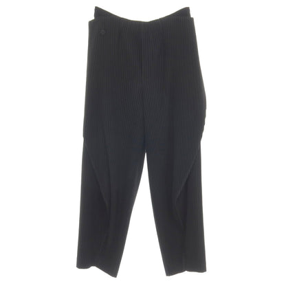 【中古】オム プリッセ イッセイミヤケ HOMME PLISSE ISSEY MIYAKE 2026年春夏 プリーツ加工 イージーパンツ ブラック【サイズ表記なし（L位）】【 状態ランクA 】【 メンズ 】