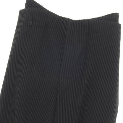 【中古】オム プリッセ イッセイミヤケ HOMME PLISSE ISSEY MIYAKE 2026年春夏 プリーツ加工 イージーパンツ ブラック【サイズ表記なし（L位）】【 状態ランクA 】【 メンズ 】