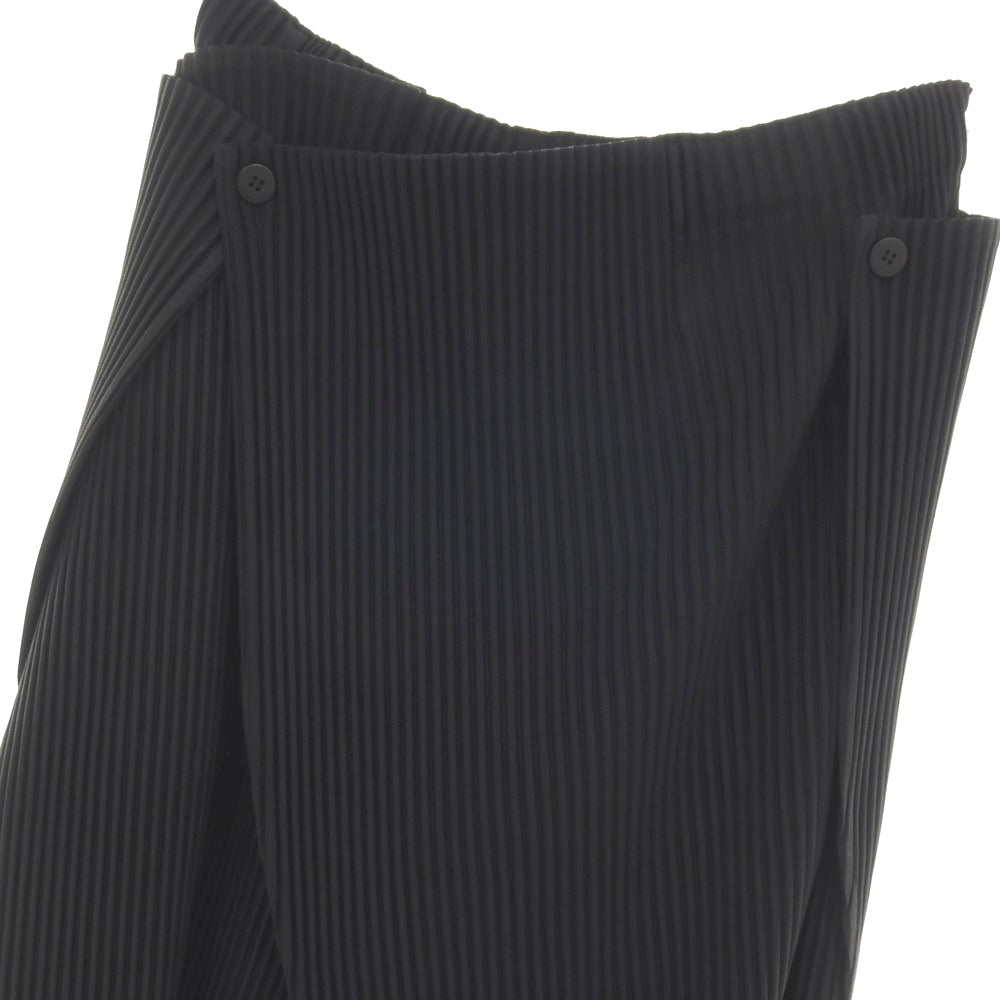 【中古】オム プリッセ イッセイミヤケ HOMME PLISSE ISSEY MIYAKE 2026年春夏 プリーツ加工 イージーパンツ ブラック【サイズ表記なし（L位）】【 状態ランクA 】【 メンズ 】