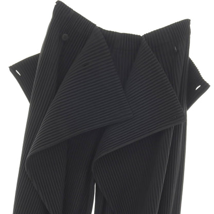 【中古】オム プリッセ イッセイミヤケ HOMME PLISSE ISSEY MIYAKE 2026年春夏 プリーツ加工 イージーパンツ ブラック【サイズ表記なし（L位）】【 状態ランクA 】【 メンズ 】