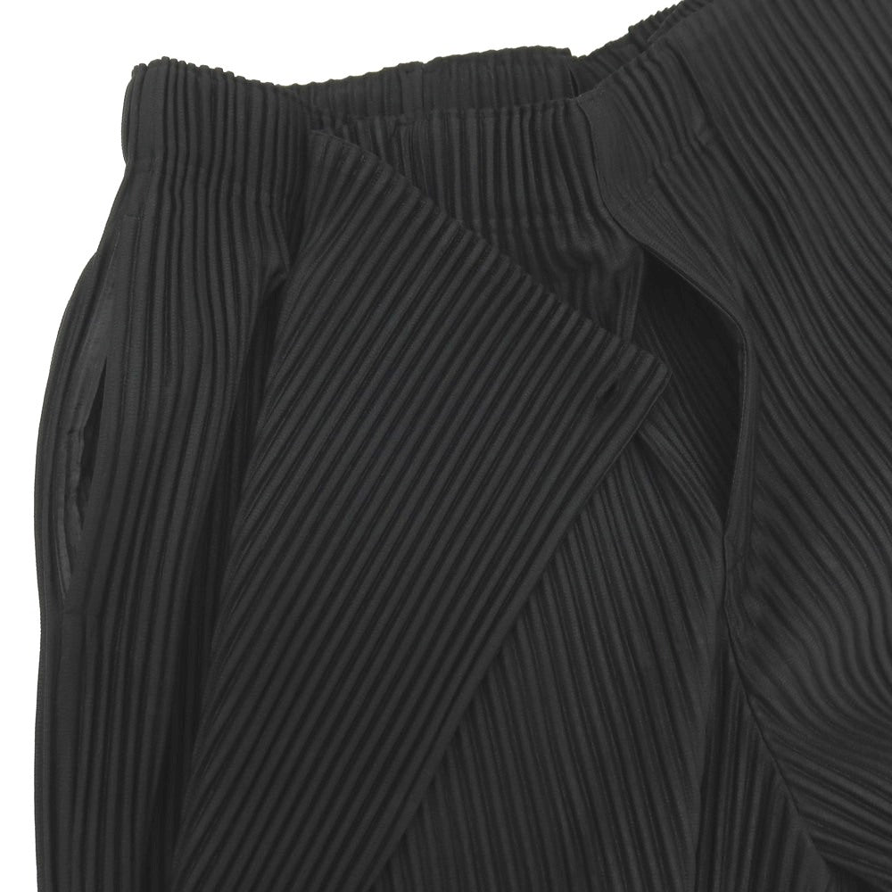 【中古】オム プリッセ イッセイミヤケ HOMME PLISSE ISSEY MIYAKE 2026年春夏 プリーツ加工 イージーパンツ ブラック【サイズ表記なし（L位）】【 状態ランクA 】【 メンズ 】