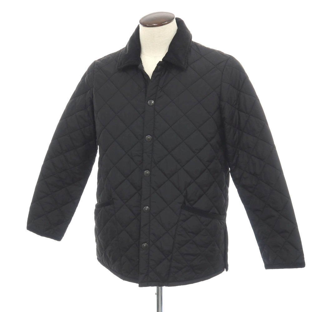 【中古】バブアー Barbour ナイロン 中綿入り キルティングブルゾン ブラック【サイズ40】【 状態ランクB 】【 メンズ 】