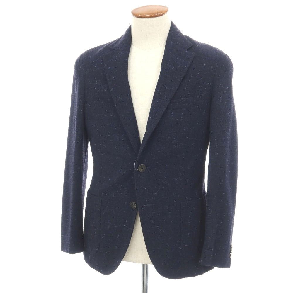 【中古】ボリオリ BOGLIOLI CALAIS ウールナイロン 3B テーラードジャケット ネイビー【サイズ46】【 状態ランクC 】【 メンズ 】