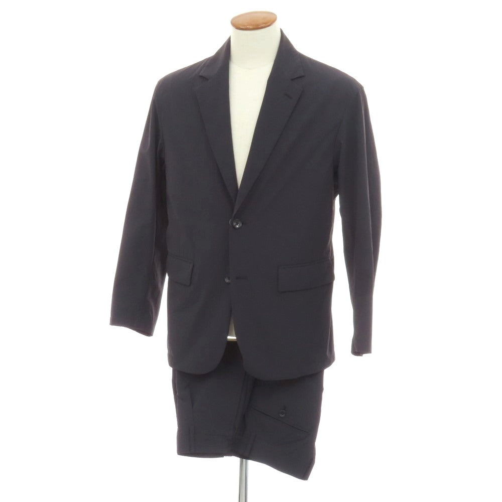 【中古】ビーミング ライフストア バイ ビームス B:MING LIFE STORE by BEAMS ストレッチ ナイロン セットアップ ダークネイビー【サイズ上M/下L】【 状態ランクC 】【 メンズ 】