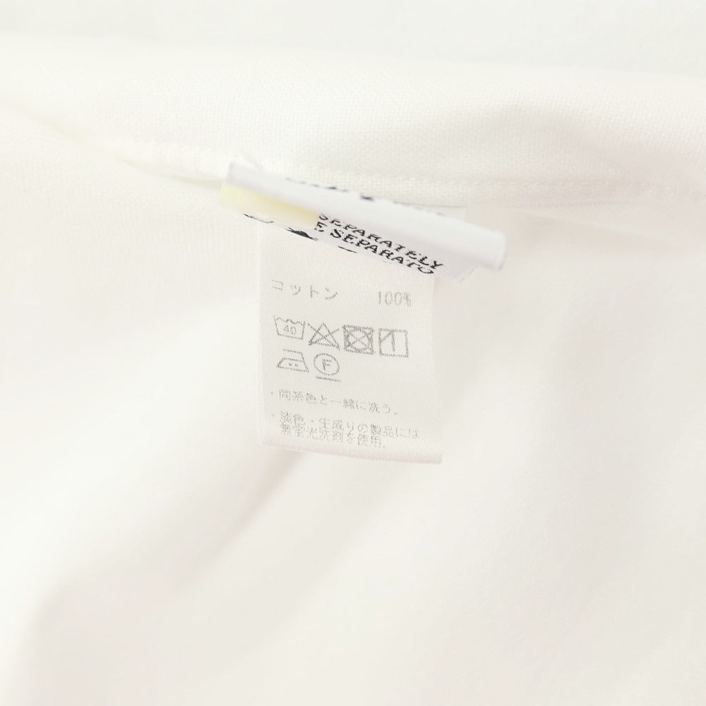 【中古】ボルゾネッラ BOLZONELLA コットン ラウンドカラー カジュアルシャツ ホワイト【サイズ38】【 状態ランクC 】【 メンズ 】