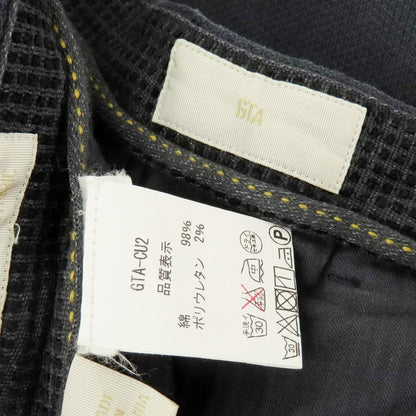 【中古】ジーティーアー G.T.A ストレッチ コットン カジュアルスラックスパンツ ネイビー【サイズ46】【 状態ランクC 】【 メンズ 】