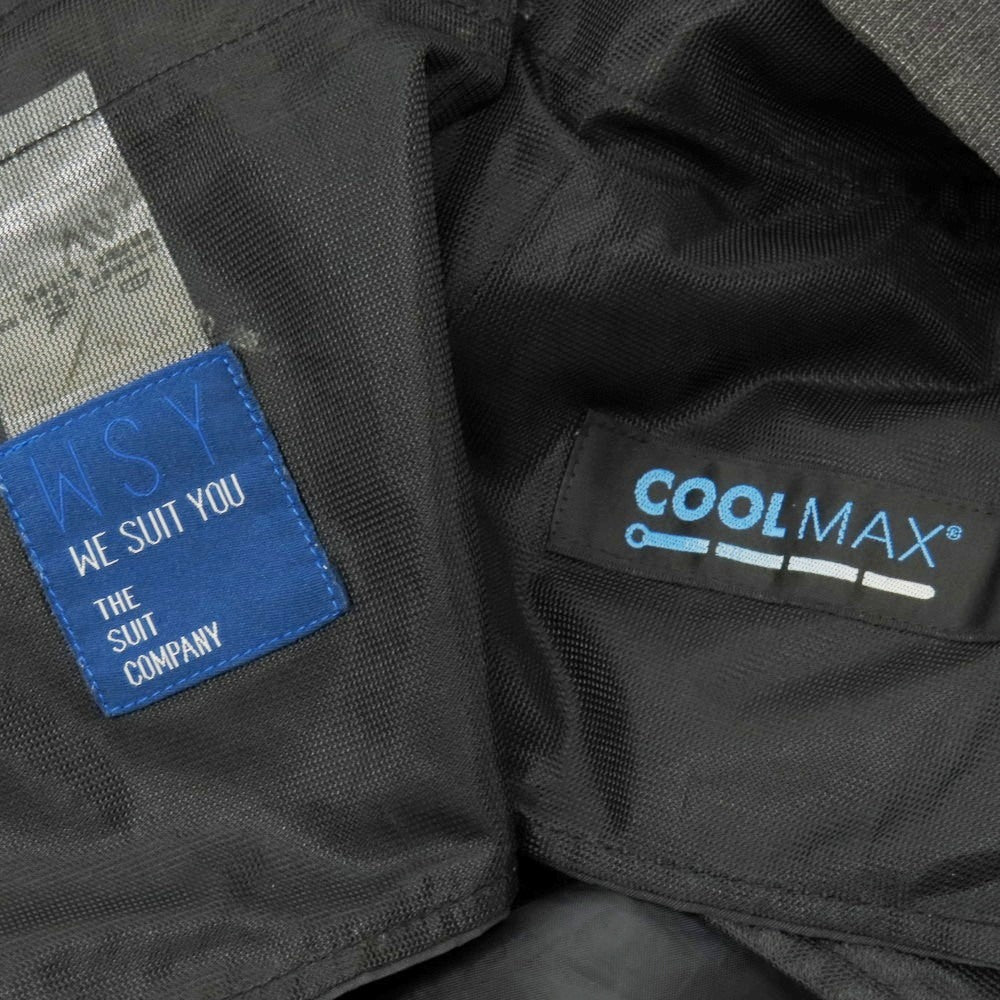 【中古】スーツカンパニー THE SUIT COMPANY COOL MAX ウールポリエステル イージースラックスパンツ ダークグレー【サイズM】【 状態ランクB 】【 メンズ 】