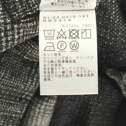 【中古】ビームスライツ BEAMS LIGHTS COOL DOTS ポリエステル グレンチェック プリント カジュアルスラックスパンツ ブラックxホワイト【サイズM】【 状態ランクA 】【 メンズ 】