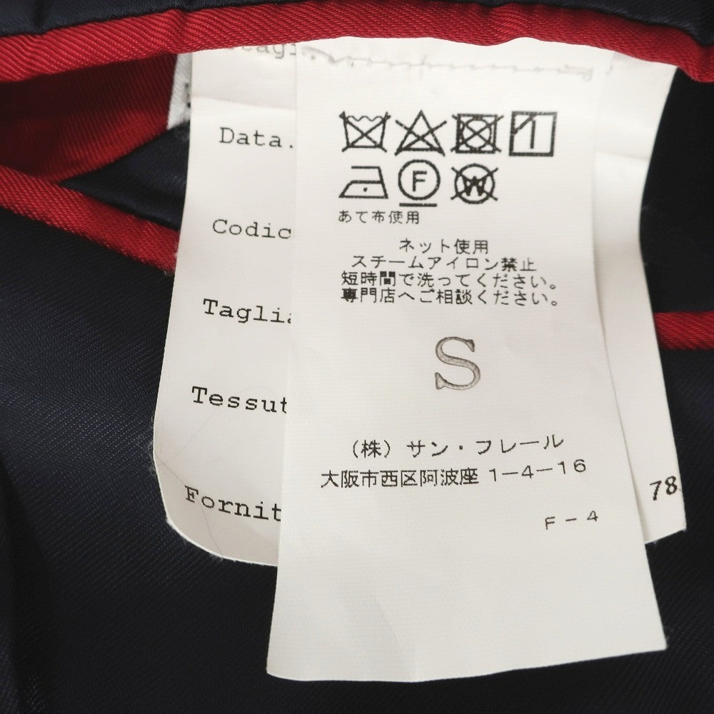 【中古】フェイ FAY Travel Jacket ウール系 チェック 2B テーラードジャケット ネイビー【サイズ48】【 状態ランクB 】【 メンズ 】