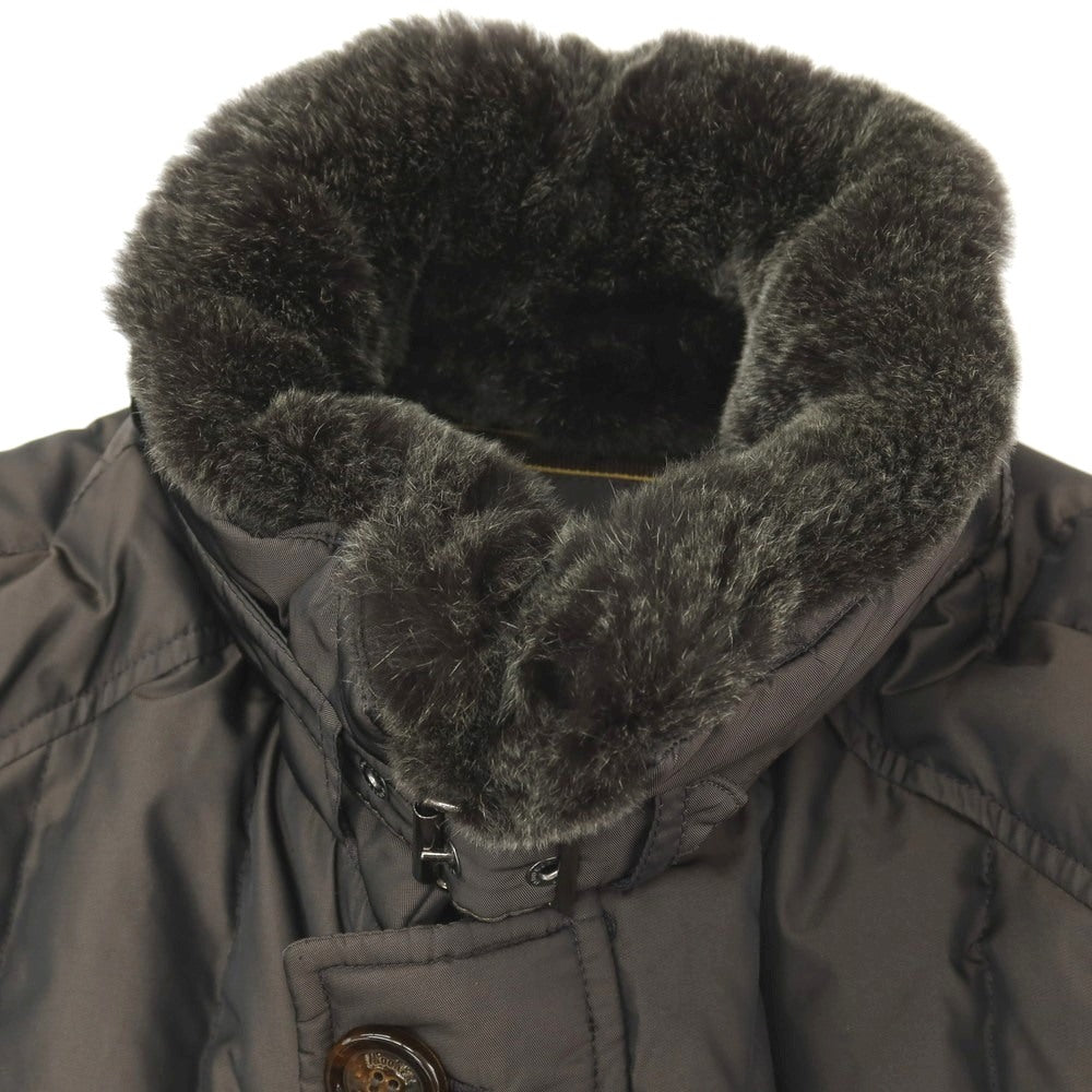 【中古】ムーレー MOORER VALENTE-KM ポリエステル ダウンコート ダークブラウン【サイズ50】【 状態ランクB 】【 メンズ 】