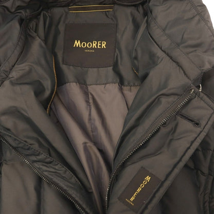 【中古】ムーレー MOORER VALENTE-KM ポリエステル ダウンコート ダークブラウン【サイズ50】【 状態ランクB 】【 メンズ 】