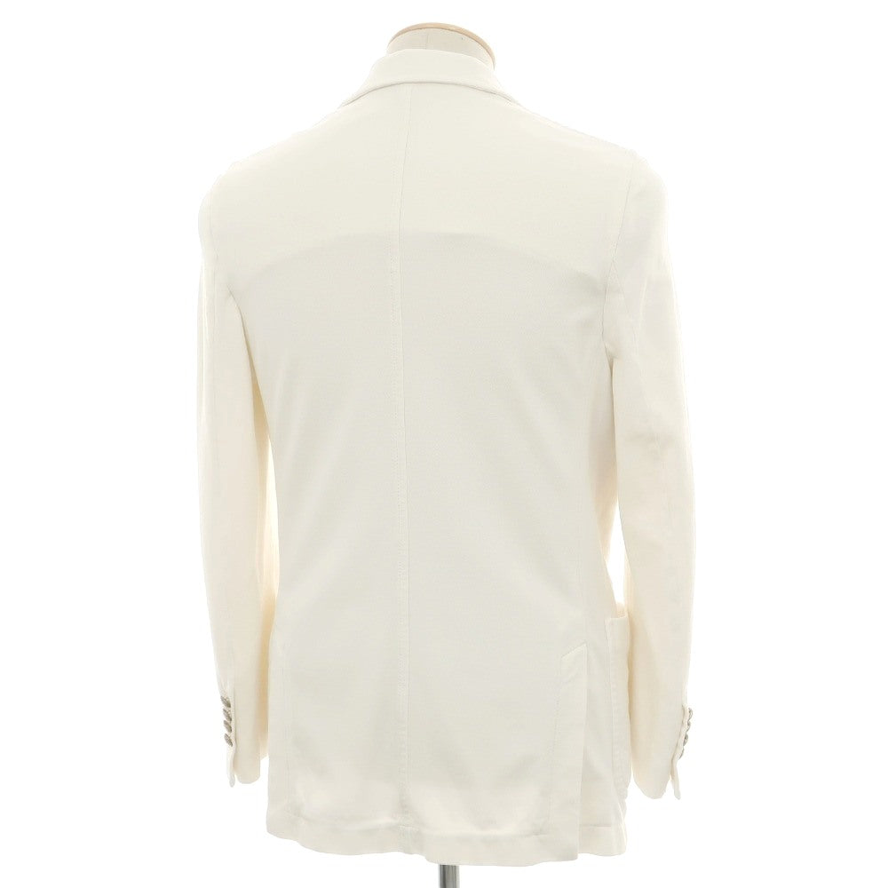 【中古】チルコロ1901 CIRCOLO 1901 コットン ジャージー 2B カジュアルジャケット ホワイト【サイズ44】【 状態ランクC 】【 メンズ 】