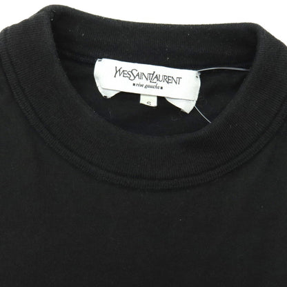 【中古】イヴサンローランリヴゴーシュ Yves Saint Laurent rive gauche コットン 半袖Ｔシャツ ブラック【サイズS】【 状態ランクB 】【 メンズ 】