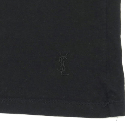 【中古】イヴサンローランリヴゴーシュ Yves Saint Laurent rive gauche コットン 半袖Ｔシャツ ブラック【サイズS】【 状態ランクB 】【 メンズ 】