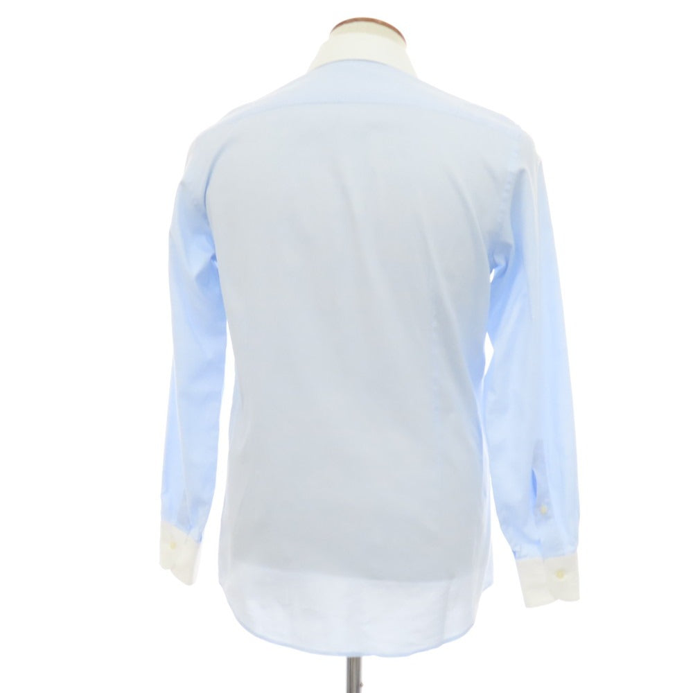 【中古】フェアファクス FAIRFAX コットン クレリック セミワイドカラー ドレスシャツ ライトブルー【サイズ39】【 状態ランクB 】【 メンズ 】