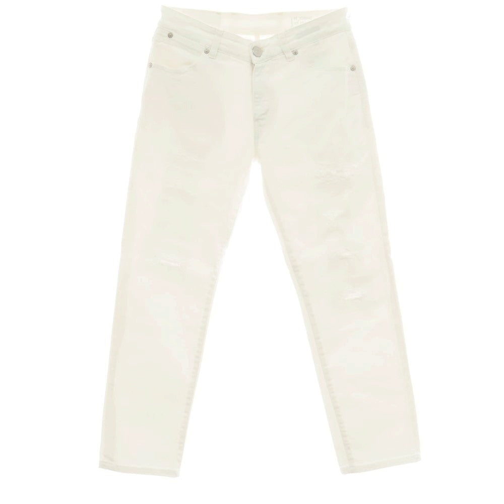 【中古】ピーティートリノ デニム PT TORINO DENIM SWING ダメージ＆リペア加工 ストレッチ コットン デニムパンツ ホワイト【サイズ30】【 状態ランクB 】【 メンズ 】