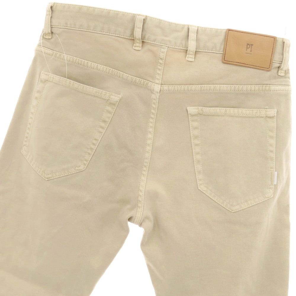 【中古】ピーティートリノ デニム PT TORINO DENIM INDIE ストレッチ コットン デニムパンツ ベージュ【サイズ32】【 状態ランクC 】【 メンズ 】