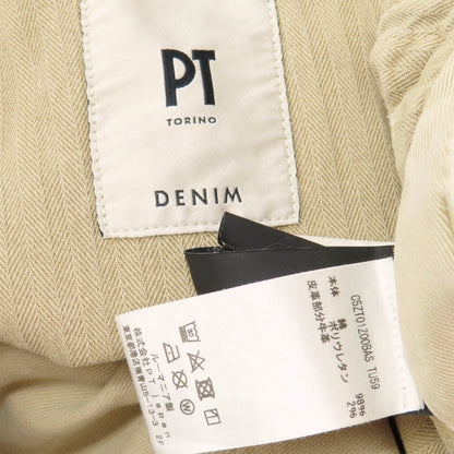 【中古】ピーティートリノ デニム PT TORINO DENIM INDIE ストレッチ コットン デニムパンツ ベージュ【サイズ32】【 状態ランクC 】【 メンズ 】