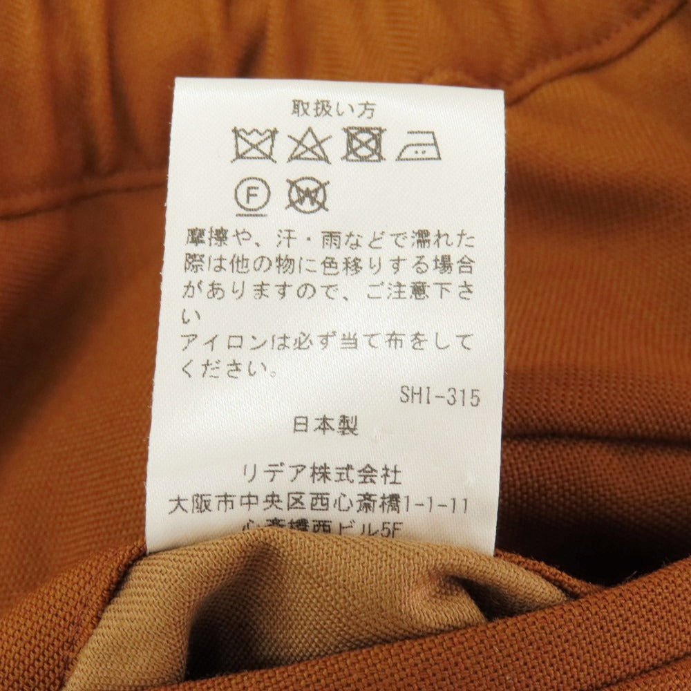 【中古】インスピンクト INSPINCT ポリエステルウール イージースラックスパンツ オレンジブラウン【サイズ2】【 状態ランクA 】【 メンズ 】