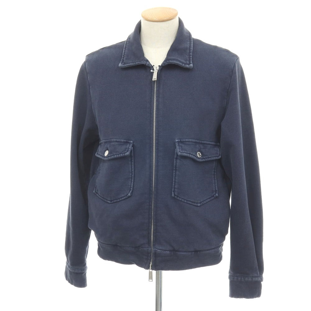 【中古】ディースクエアード DSQUARED2 コットン ダブルジップブルゾン ネイビー【サイズXS】【 状態ランクB 】【 メンズ 】